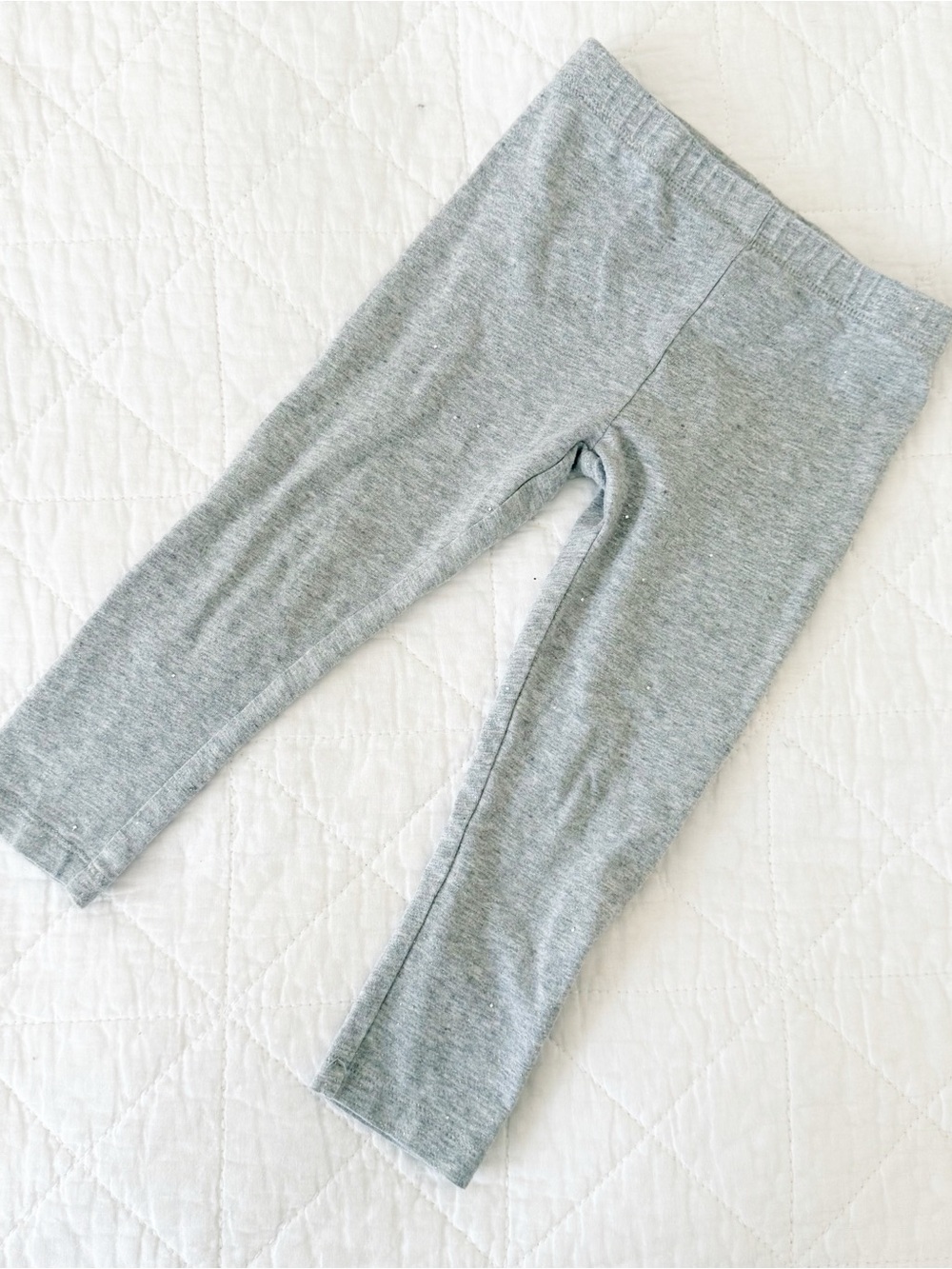 NEW 4T Epic Threads Kids Glitter Gray Stretch Cotton Leggings NWOT
